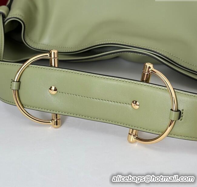 Top Quality Gucci Beatrix Leather large tote bag 850546 Sage Green 2025