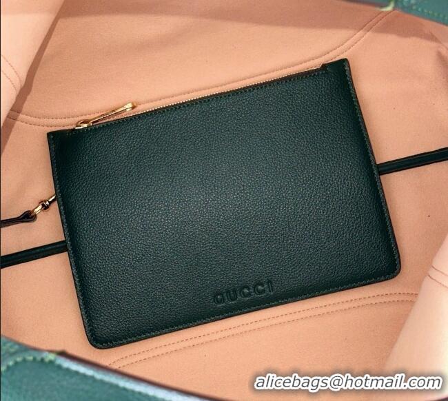 Promotional Gucci Softbit Leather Maxi Shoulder Bag with Oversized Half Horsebit 837466 Green 2025