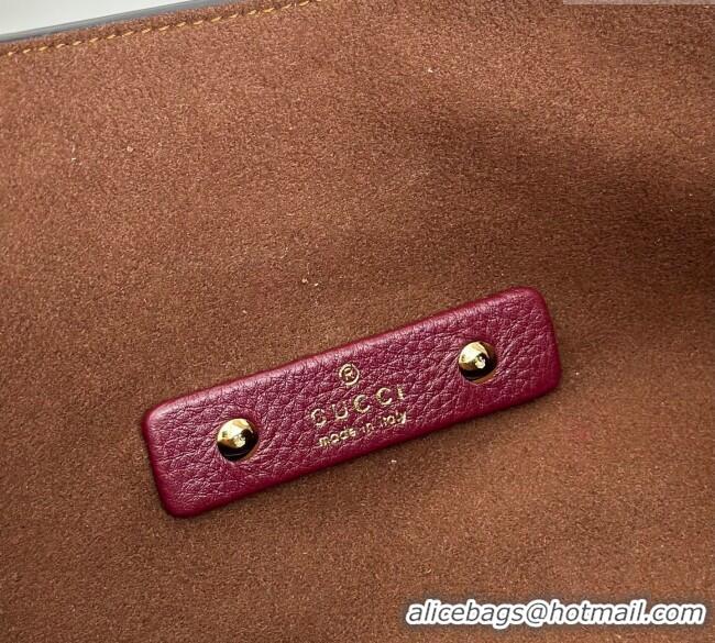 Well Crafted Gucci Softbit Leather Maxi Shoulder Bag with Oversized Half Horsebit 837466 Ancora Red 2025