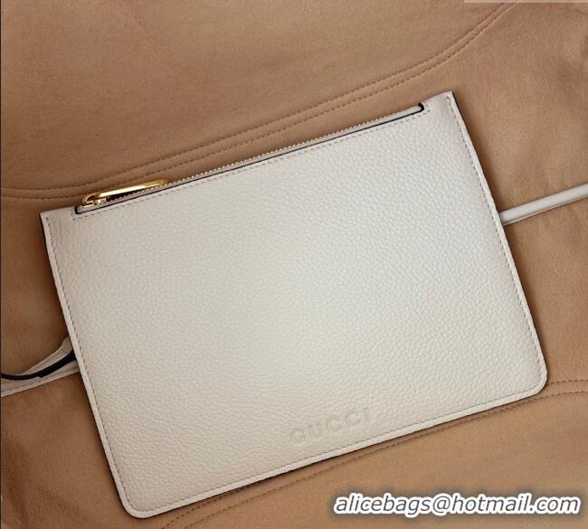 Top Quality Gucci Softbit Leather Maxi Shoulder Bag with Oversized Half Horsebit 837466 White 2025