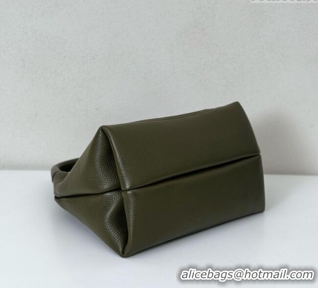 Luxury Discount Gucci Softbit Leather Medium Shoulder Bag with Oversized Half Horsebit 837467 Khaki 2025