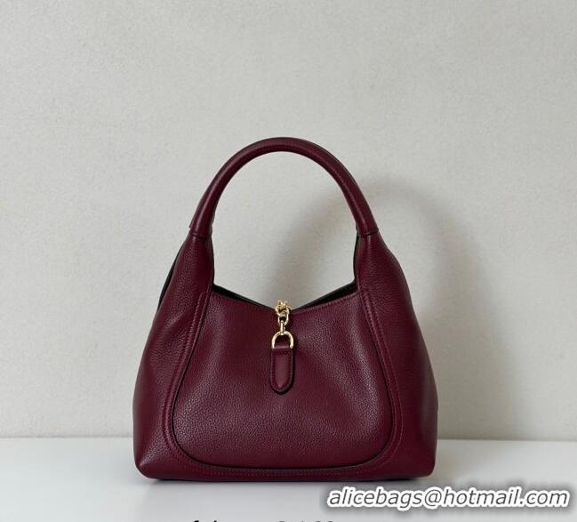 Best Product Gucci Softbit Leather Medium Shoulder Bag with Oversized Half Horsebit 837467 Ancora Red 2025