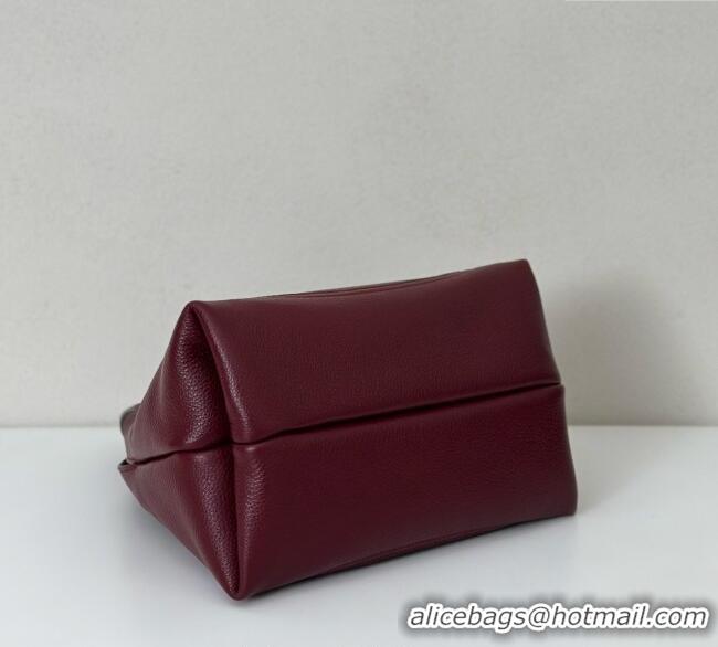 Best Product Gucci Softbit Leather Medium Shoulder Bag with Oversized Half Horsebit 837467 Ancora Red 2025