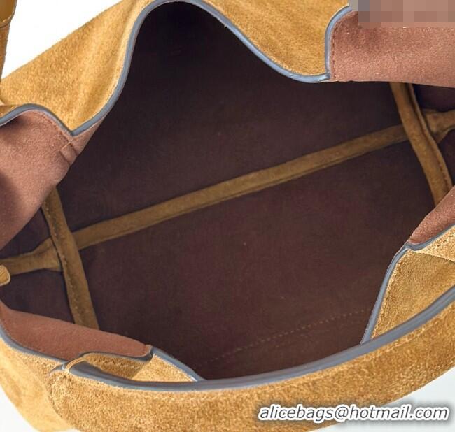 Market Sells Gucci Softbit Suede Medium Shoulder Bag with Oversized Half Horsebit 837467 Brown 2025