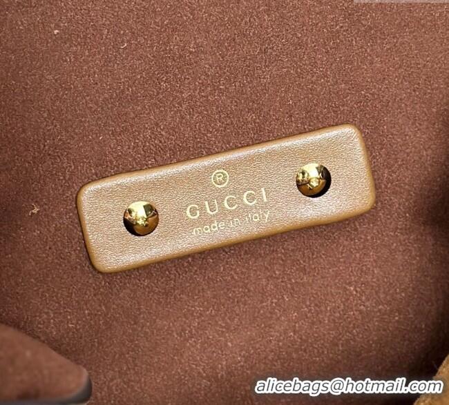 Market Sells Gucci Softbit Suede Medium Shoulder Bag with Oversized Half Horsebit 837467 Brown 2025
