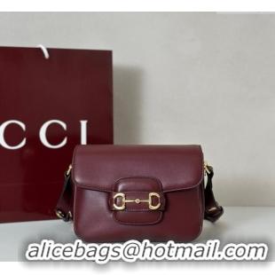 Affordable Price Gucci Horsebit 1955 Aura mini shoulder bag in Leather 847064 Ancora Red 2025