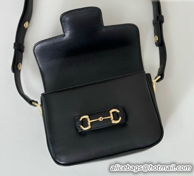 Best Product Gucci Horsebit 1955 Aura mini shoulder bag in Leather 847064 Black 2025
