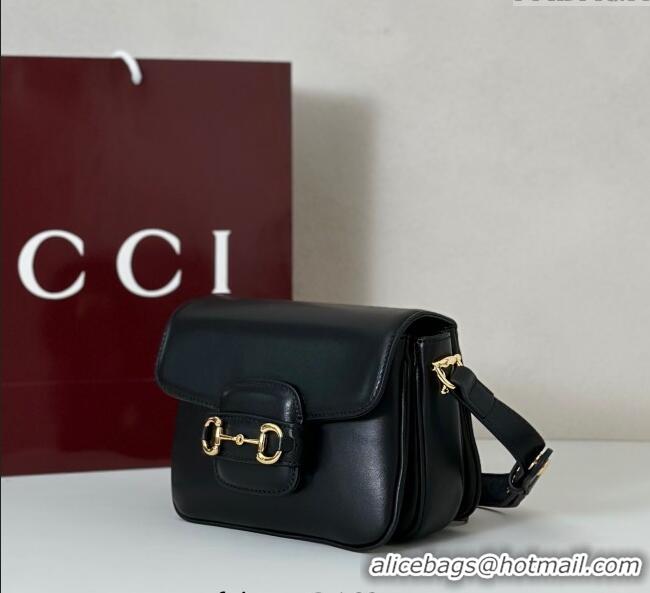 Best Product Gucci Horsebit 1955 Aura mini shoulder bag in Leather 847064 Black 2025