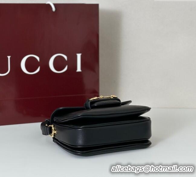 Best Product Gucci Horsebit 1955 Aura mini shoulder bag in Leather 847064 Black 2025