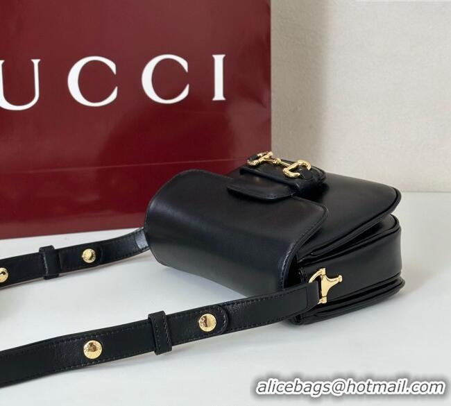 Best Product Gucci Horsebit 1955 Aura mini shoulder bag in Leather 847064 Black 2025