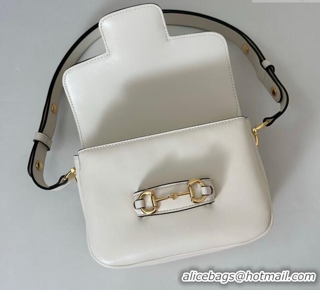 Best Price Gucci Horsebit 1955 Aura mini shoulder bag in Leather 847064 White 2025
