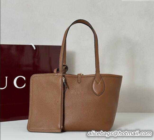 Top Design Gucci Totissima small reversible tote bag 839124 Brown 2025