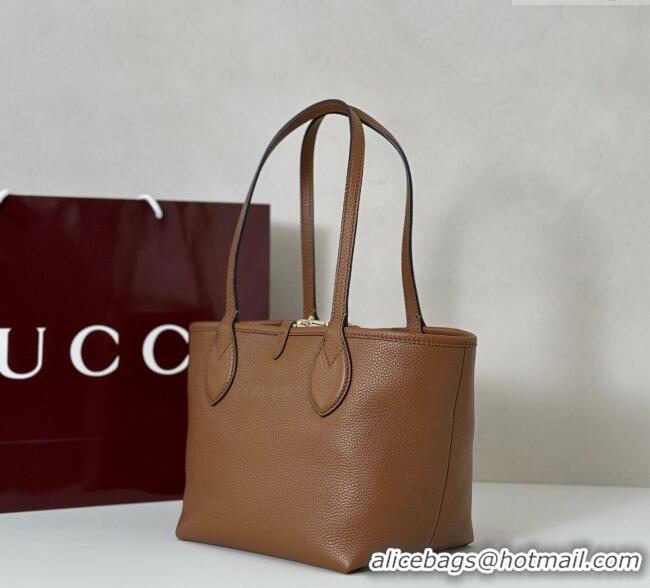Top Design Gucci Totissima small reversible tote bag 839124 Brown 2025