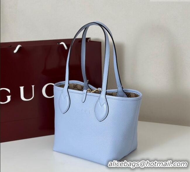 Top Grade Gucci Totissima small reversible tote bag 839124 Light Blue 2025