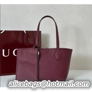 Luxury Cheap Gucci Totissima small reversible tote bag 839124 Ancora Red 2025