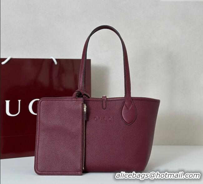 Luxury Cheap Gucci Totissima small reversible tote bag 839124 Ancora Red 2025