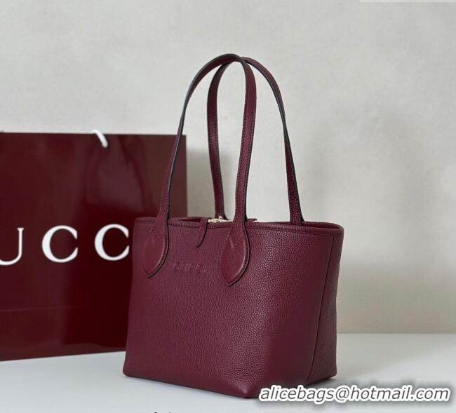 Luxury Cheap Gucci Totissima small reversible tote bag 839124 Ancora Red 2025