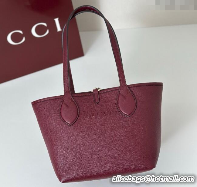 Luxury Cheap Gucci Totissima small reversible tote bag 839124 Ancora Red 2025