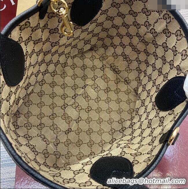 Famous Brand Gucci Totissima small reversible tote bag 839124 Black 2025