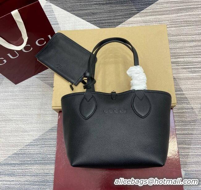 Famous Brand Gucci Totissima small reversible tote bag 839124 Black 2025