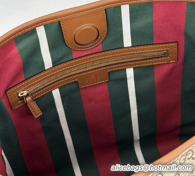 Best Price Gucci GG Canvas Emblem small shoulder bag 848881 Beige/Brown 2025