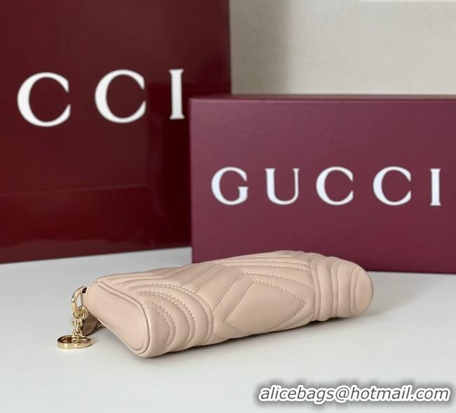 Best Price Gucci GG Marmont small shoulder bag in Leather 847589 Pale Pink 2025