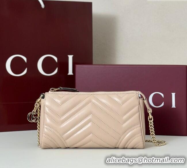 Best Price Gucci GG Marmont small shoulder bag in Leather 847589 Pale Pink 2025