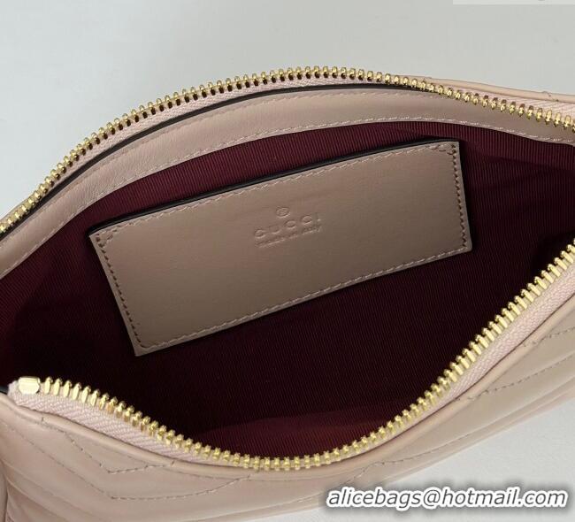 Best Price Gucci GG Marmont small shoulder bag in Leather 847589 Pale Pink 2025