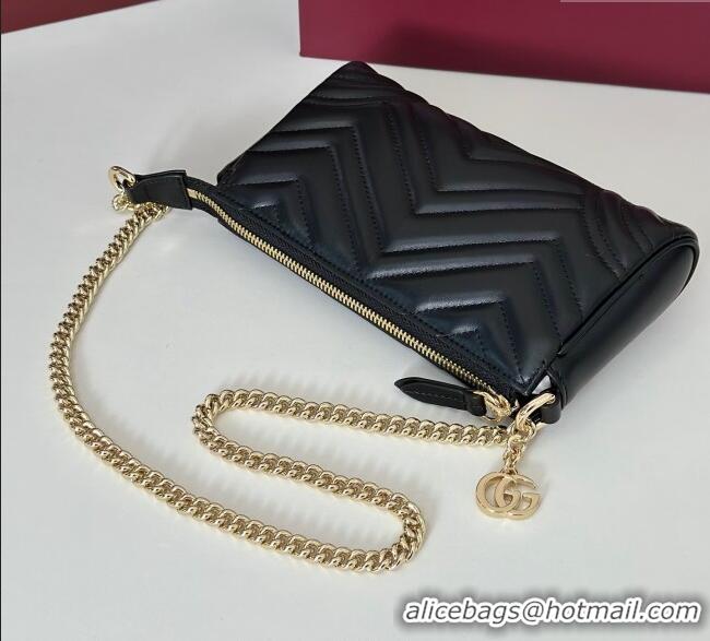 Good Taste Gucci GG Marmont small shoulder bag in Leather 847589 Black 2025