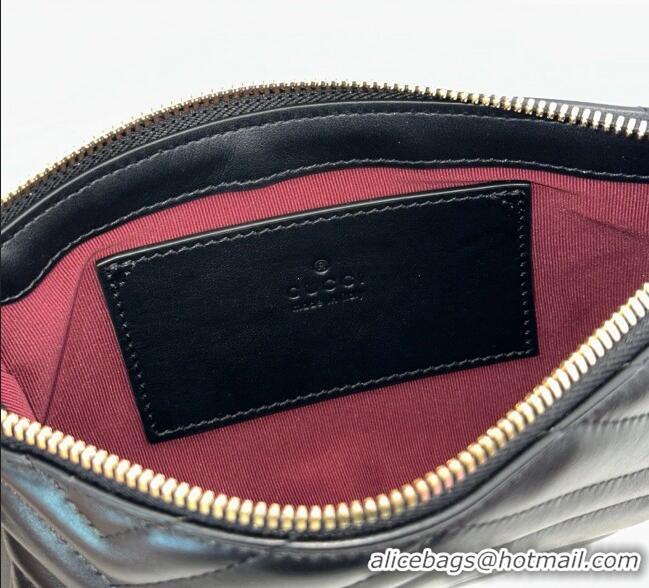 Good Taste Gucci GG Marmont small shoulder bag in Leather 847589 Black 2025