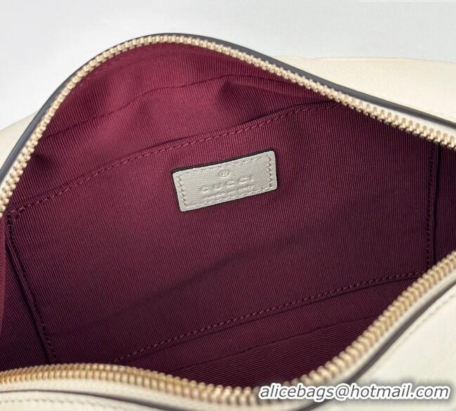 Famous Brand Gucci GG Marmont small camera bag in Leather 855273 White 2025
