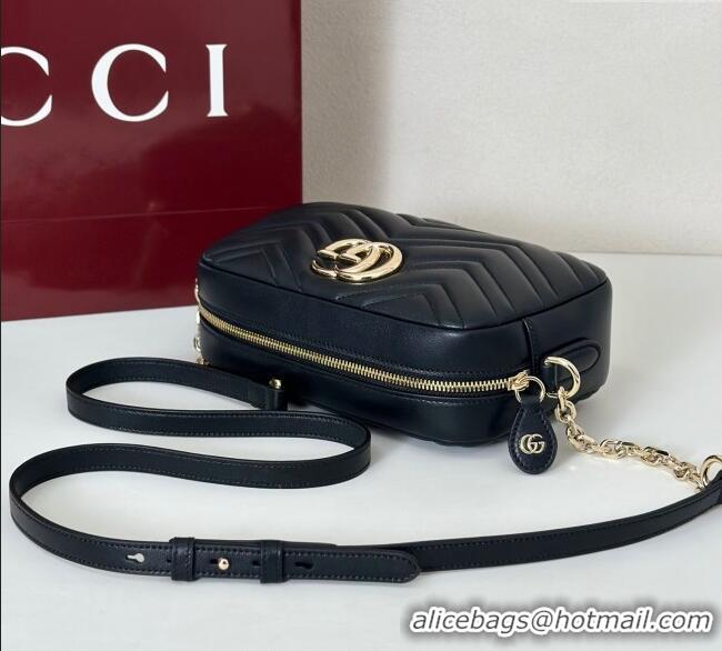 Grade Design Gucci GG Marmont small camera bag in Leather 855273 Black 2025