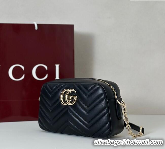 Grade Design Gucci GG Marmont small camera bag in Leather 855273 Black 2025