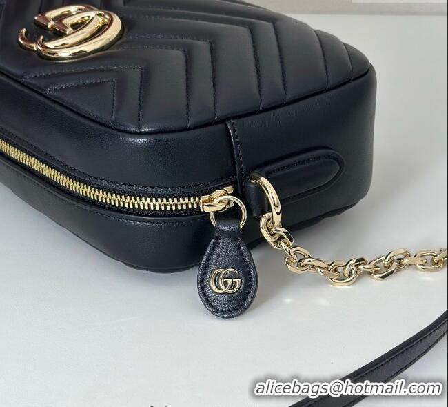 Grade Design Gucci GG Marmont small camera bag in Leather 855273 Black 2025