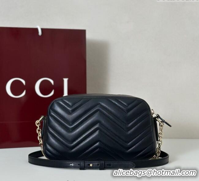 Grade Design Gucci GG Marmont small camera bag in Leather 855273 Black 2025