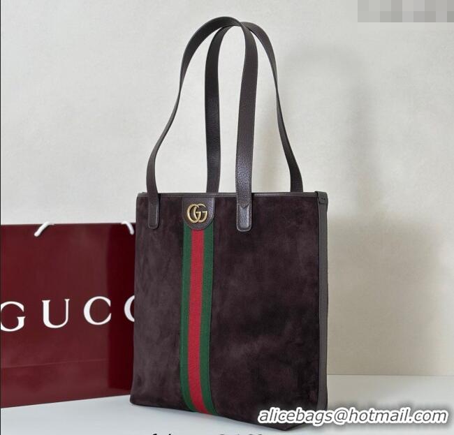 Best Quality Gucci Ophidia Suede medium tote bag 834465 Brown 2025