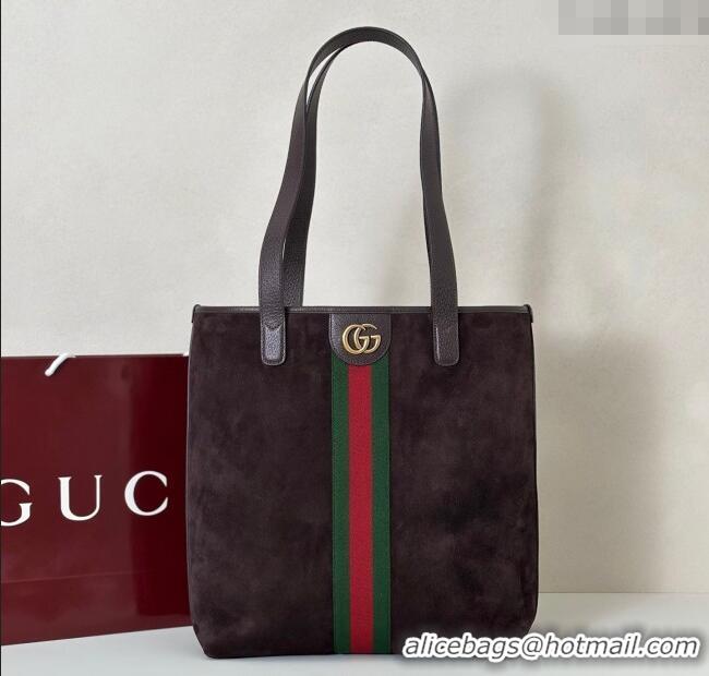 Best Quality Gucci Ophidia Suede medium tote bag 834465 Brown 2025