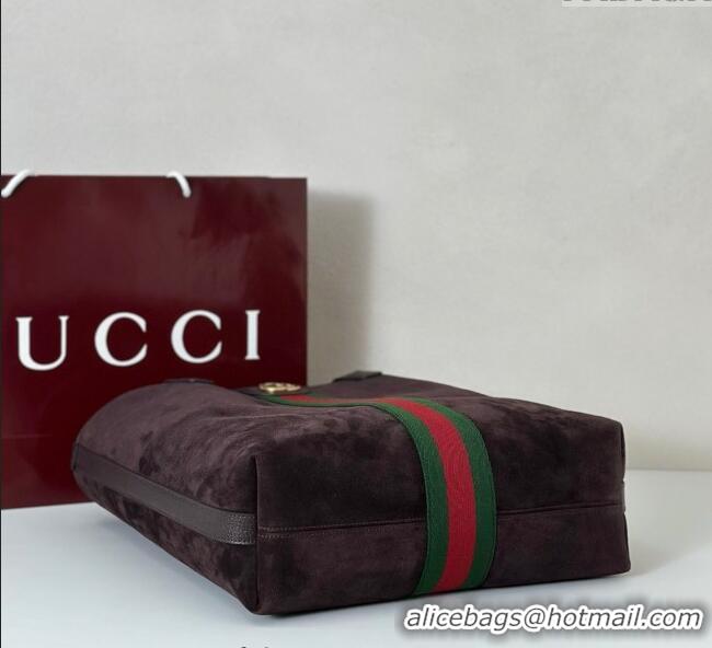 Best Quality Gucci Ophidia Suede medium tote bag 834465 Brown 2025