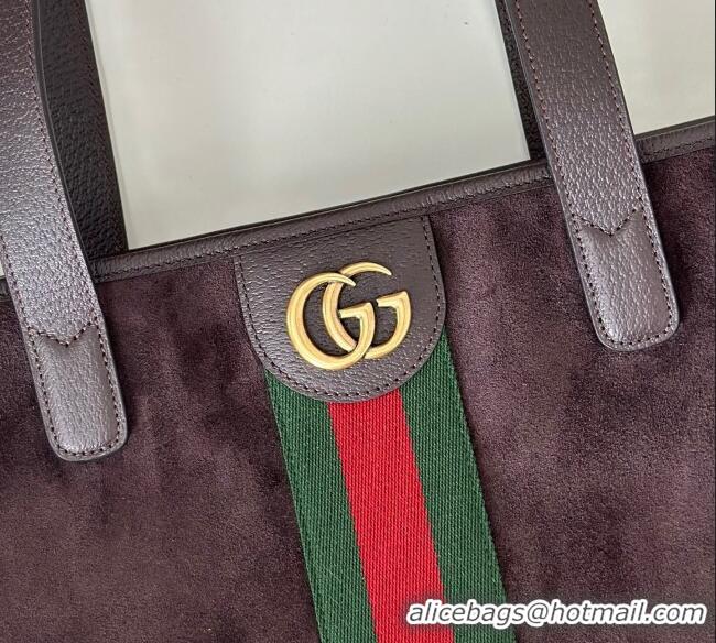 Best Quality Gucci Ophidia Suede medium tote bag 834465 Brown 2025