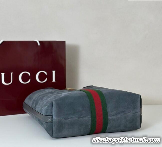 Most Popular Gucci Ophidia Suede medium tote bag 834465 Grey 2025