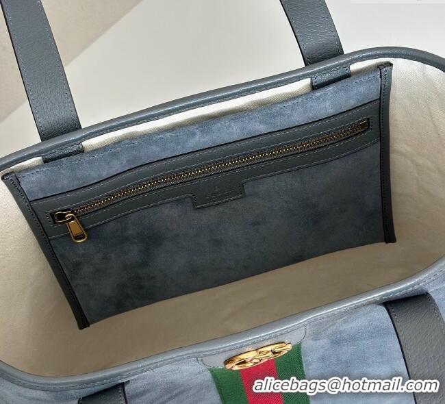 Most Popular Gucci Ophidia Suede medium tote bag 834465 Grey 2025