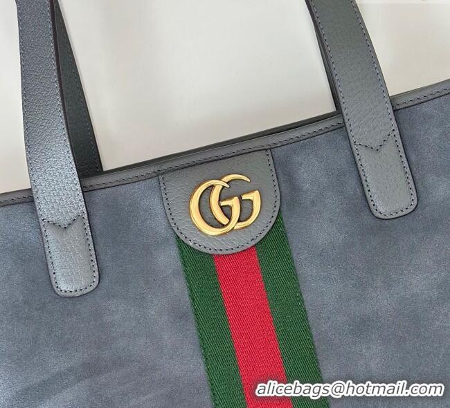 Most Popular Gucci Ophidia Suede medium tote bag 834465 Grey 2025