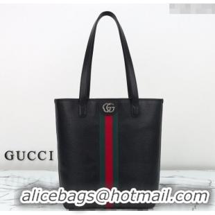 Buy Fashionable Gucci Ophidia Leather medium tote bag 834465 Black 2025