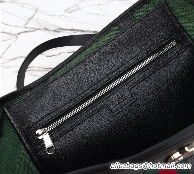 Buy Fashionable Gucci Ophidia Leather medium tote bag 834465 Black 2025