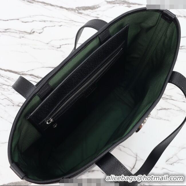 Buy Fashionable Gucci Ophidia Leather medium tote bag 834465 Black 2025