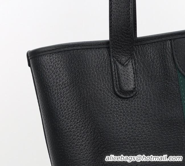 Buy Fashionable Gucci Ophidia Leather medium tote bag 834465 Black 2025
