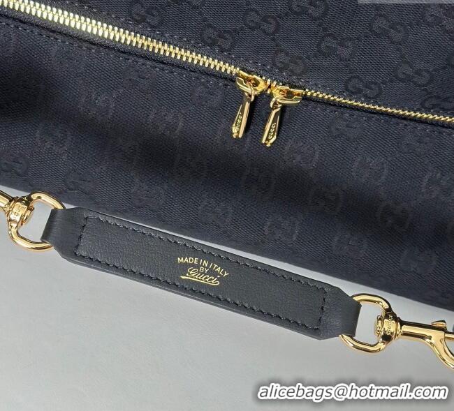 Famous Brand Gucci GG Canvas Shoulder Bag 864485 Black 2025