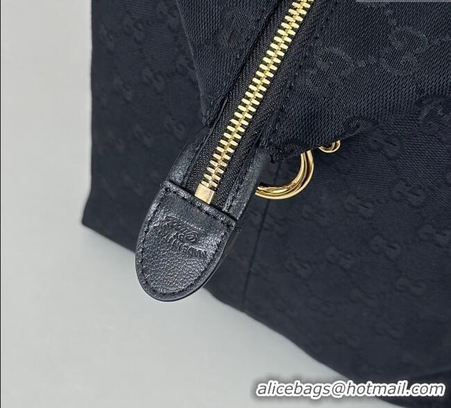Famous Brand Gucci GG Canvas Shoulder Bag 864485 Black 2025