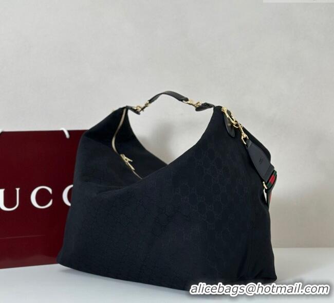 Famous Brand Gucci GG Canvas Shoulder Bag 864485 Black 2025