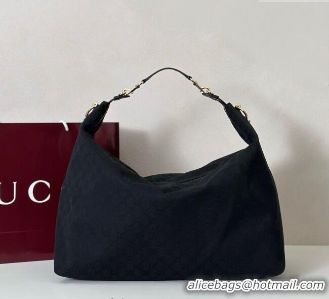 Famous Brand Gucci GG Canvas Shoulder Bag 864485 Black 2025
